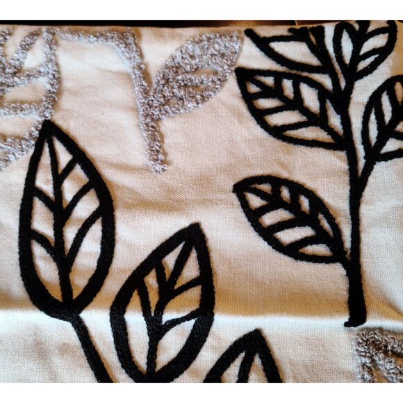 Boho Decorative Throw Pillow Cover Accent Case Leaf Cottage Modern Decor 12x20 - Picture 8 of 11